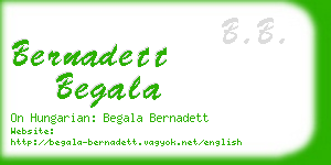 bernadett begala business card